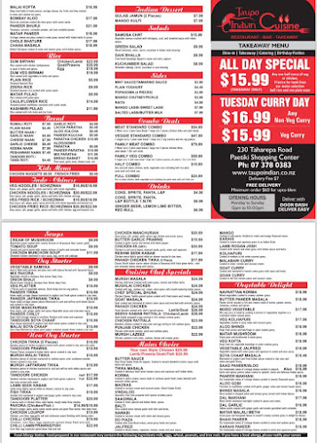 Taupo Indian Cuisine Restaurant&Bar