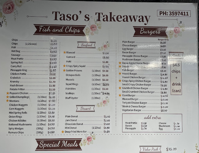 Opinii despre Taso's Takeaway în Christchurch - Hospitality and gastronomy