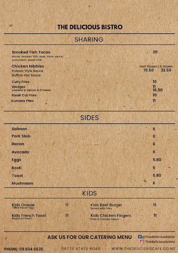 The Delicious Cafe and Catering - Hospitality and gastronomy