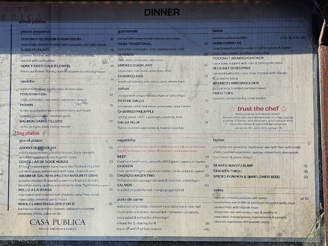 Reviews of Casa Publica in Christchurch - Hospitality and gastronomy