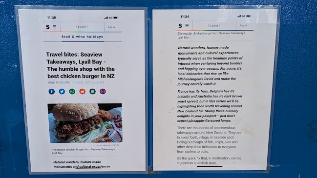 Opinii despre Seaview Takeaways în Wellington - Hospitality and gastronomy