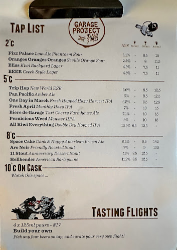 Reviews of Garage Project Taproom: 91 Aro in Wellington - Hospitality and gastronomy