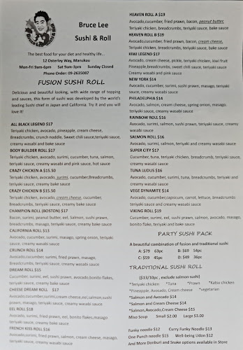 Bruce Lee Sushi and Roll Manukau