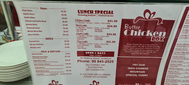 Comentarii opinii despre Butter Chicken Box, Wellsford