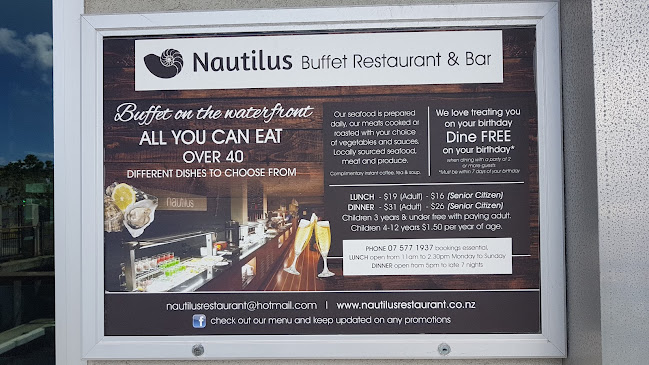 Nautilus Buffet Restaurant & Bar Open Times