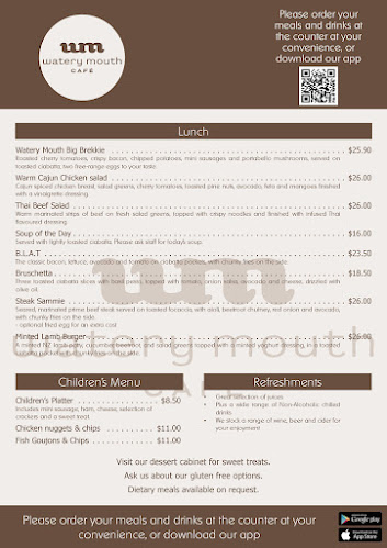 Watery Mouth Cafe Phone number