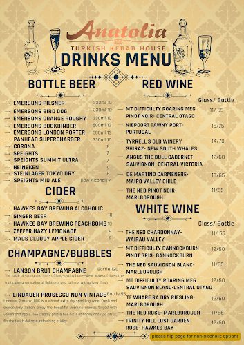 Anatolia Turkish Kebab House - Dunedin