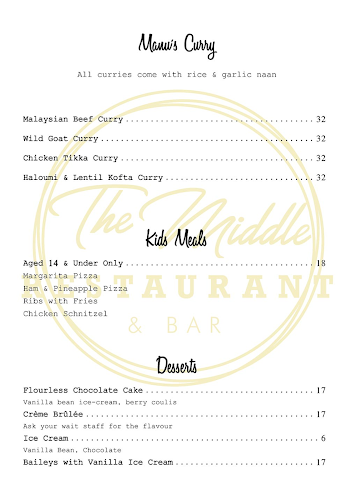 Comentarii opinii despre The Middle Restaurant and Bar Waiheke Island