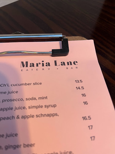 Maria Lane Eatery & Bar - Hospitality and gastronomy