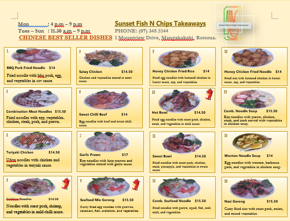 Sunset Fish N Chips Takeaways - Rotorua