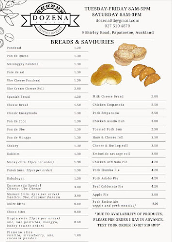 Opinii despre Dozena Bakery în Auckland - Hospitality and gastronomy