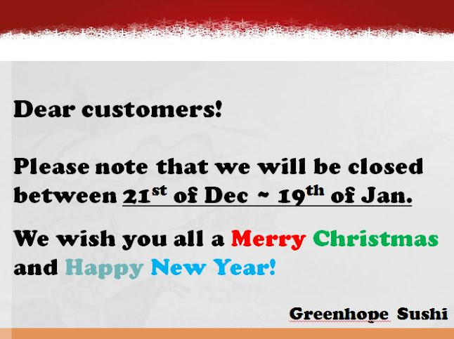 Opinii despre Greenhope Sushi în Tokoroa - Hospitality and gastronomy