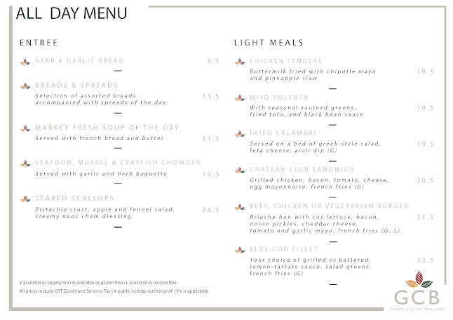 Garden Court Brasserie - Hospitality and gastronomy