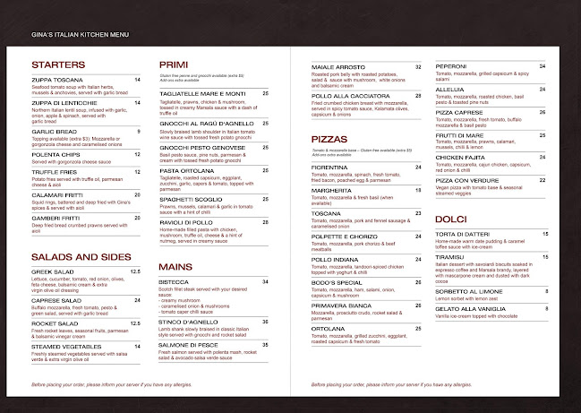 Gina's Italian Kitchen - Auckland