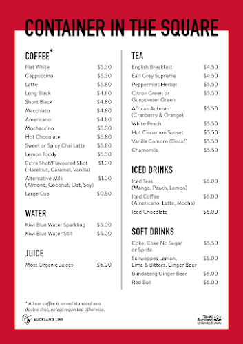 Container in the Square Café - Auckland