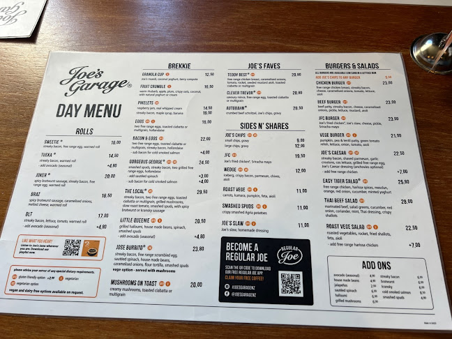 Joe's Garage Wellington