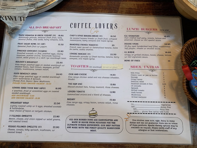 Opinii despre Coffee Lovers Cafe în Christchurch - Hospitality and gastronomy