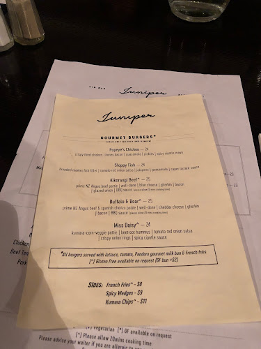 Opinii despre Juniper Gin Bar & Restaurant în Wellington - Hospitality and gastronomy