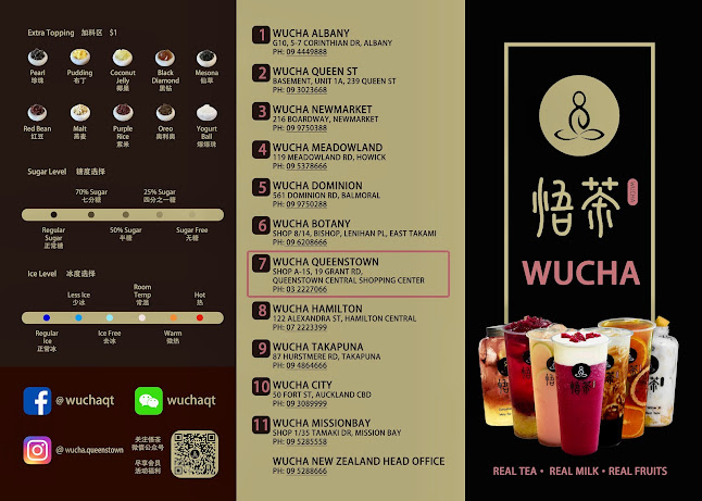 Wucha Queenstown - Hospitality and gastronomy