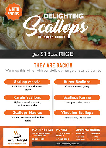 Reviews of Curry Delight Indian Restaurant in Morrinsville - Hospitality and gastronomy