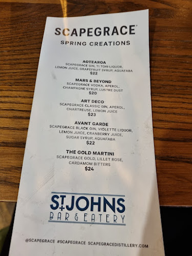 St Johns Bar and Restaurant - Hospitality and gastronomy