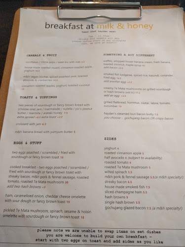 Milk & Honey Restaurant - Hospitality and gastronomy