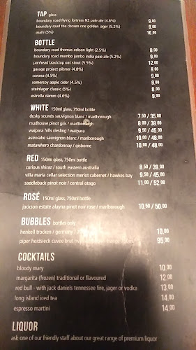 Joe's Garage Wellington - Hospitality and gastronomy