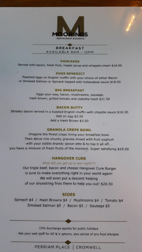 Moorings Restaurant - Hospitality and gastronomy