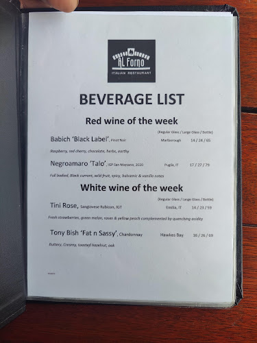 Al Forno Phone number