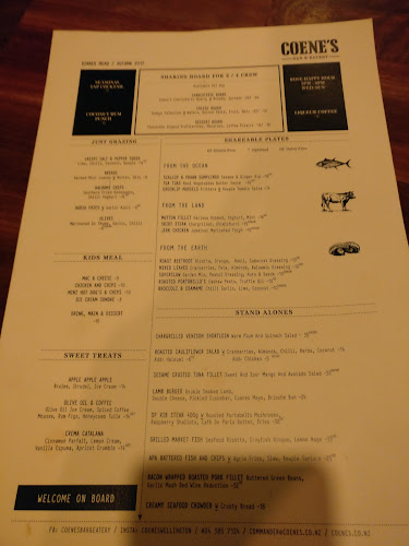 Opinii despre Coene's Bar & Eatery în Wellington - Hospitality and gastronomy