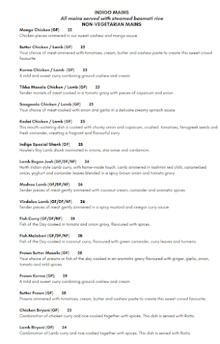 Indigo Indian Restaurant and Bar - Hospitality and gastronomy