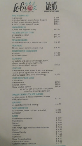 Comments and reviews of Lola Breakfast Bar And Cafe