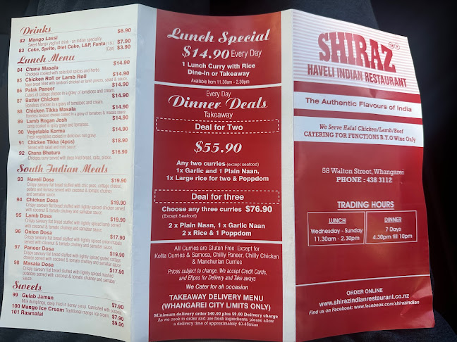 Opinii despre Shiraz Indian Restaurant Whangarei în Whangārei - Hospitality and gastronomy