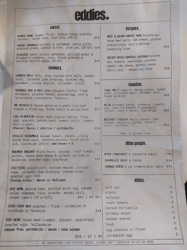 Opinii despre Eddie's Brunch Parlour în Mount Maunganui - Hospitality and gastronomy