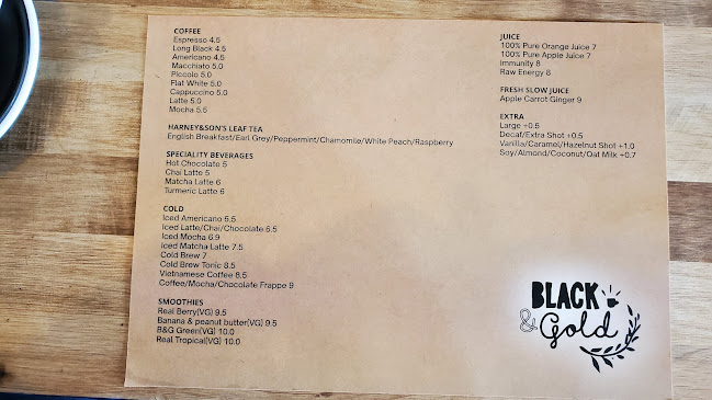 Opinii despre Black & Gold Coffee Eatery în Auckland - Hospitality and gastronomy