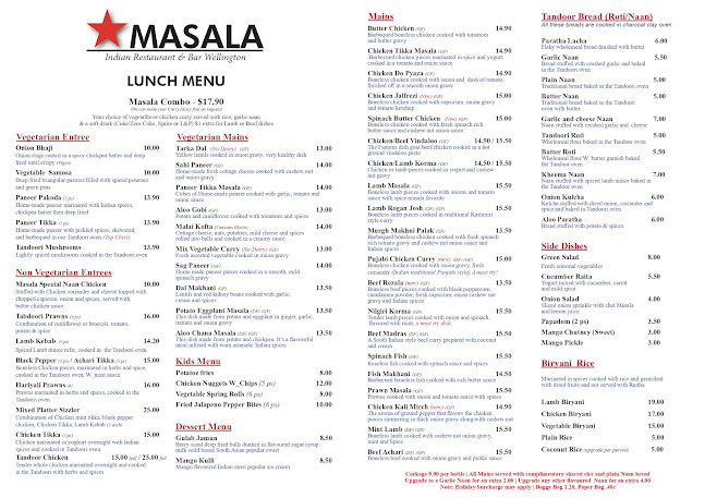 Masala Cafe & Bar - Wellington