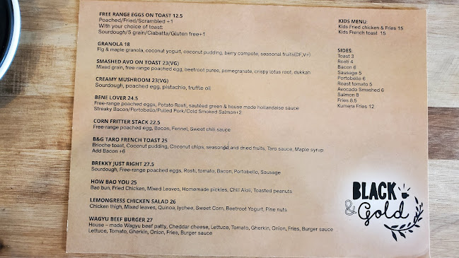 Black & Gold Coffee Eatery