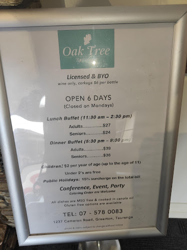 Comments and reviews of Oaktree Restaurant