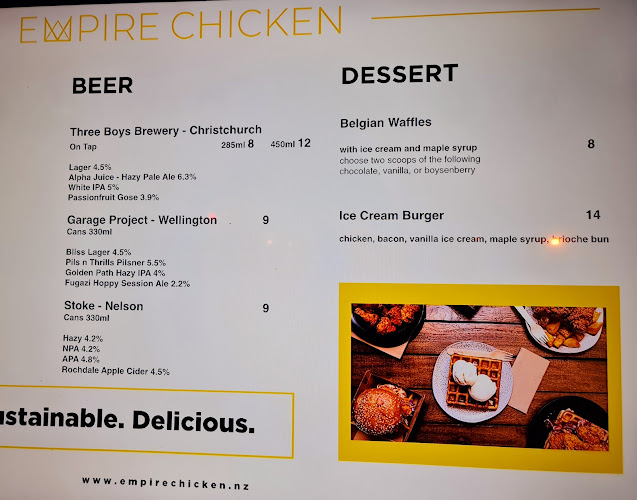 Reviews of Empire Chicken Riverside Market in Christchurch - Hospitality and gastronomy