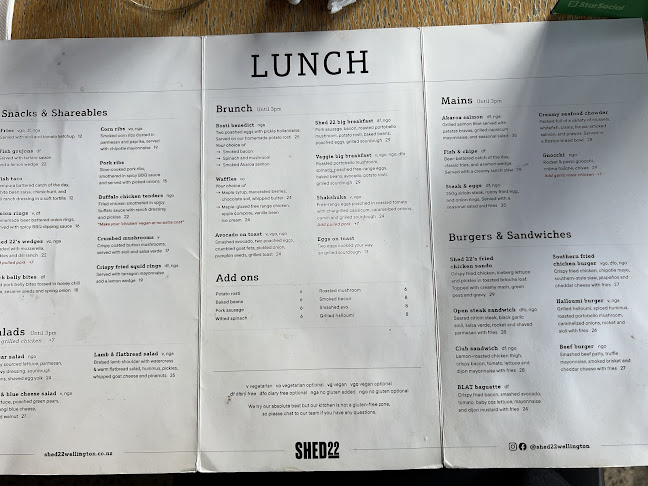 Opinii despre Shed 22 în Wellington - Hospitality and gastronomy