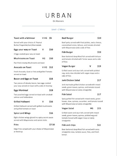 Opinii despre Urban on Manners în Wellington - Hospitality and gastronomy