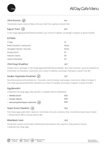 Opinii despre 25ml în Auckland - Hospitality and gastronomy