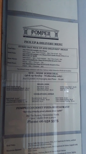 Pompeii Pizza - Palmerston North