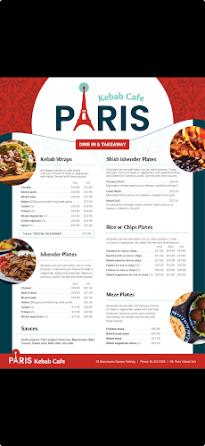 Paris Kebab & Cafe Open Times