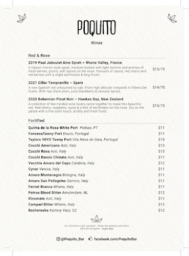 Poquito Bar Wellington - Hospitality and gastronomy