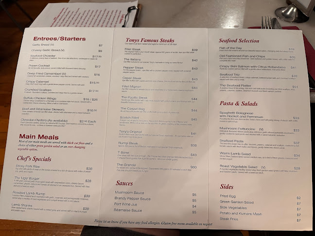 Tony's Original Steak & Seafood Restaurant - Hospitality and gastronomy