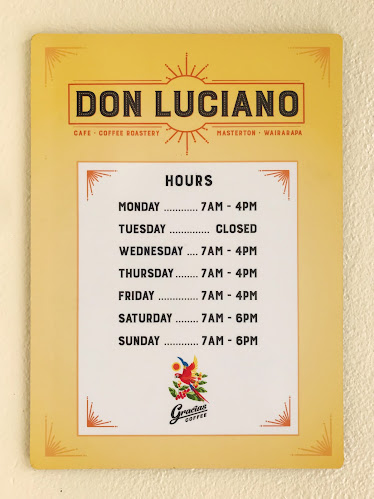 Don Luciano Café Masterton Open Times