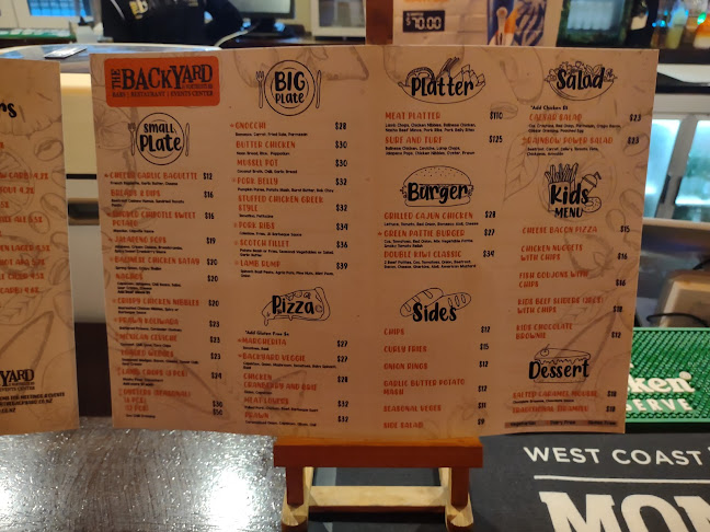 Opinii despre The Backyard Bar & Restaurant în Auckland - Hospitality and gastronomy