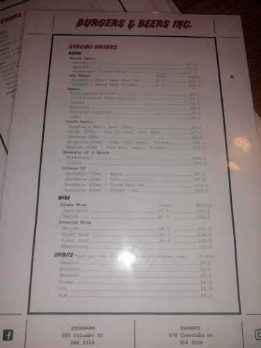 Burgers & Beers Inc. Cranford - Christchurch