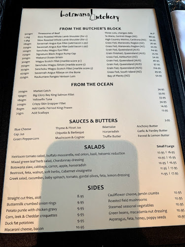 Comentarii opinii despre Botswana Butchery